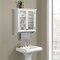 Alaterre Furniture Dorset Bath 27"W x 29"H Wall Mounted Cabinet with Mirror and Towel Rod ANVA79WH - alternate 5